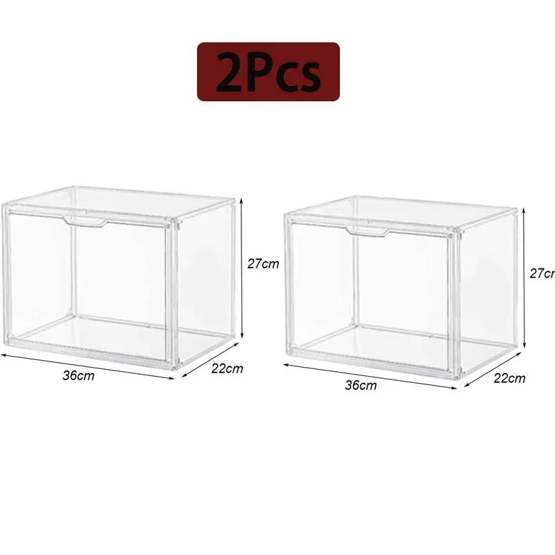 New Large Capacity Storage Box Organizer for Figures Acrylic Box Clear Blind Box Showcase for Bag Display Dustproof