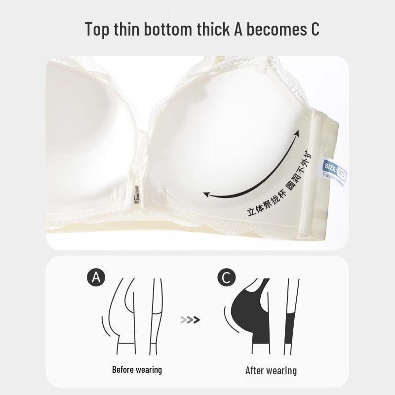 Front Closure Push-Up Bra for Small Busts - Enhancing & Lifting Design for a Sexy, Anti-Sagging Look, 2025 Model.