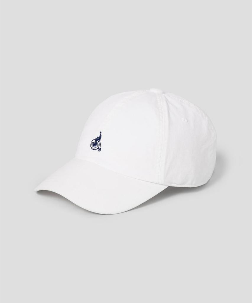 Binpolaegseseoli Cotton Twill Logo Washed Ball Cap - White