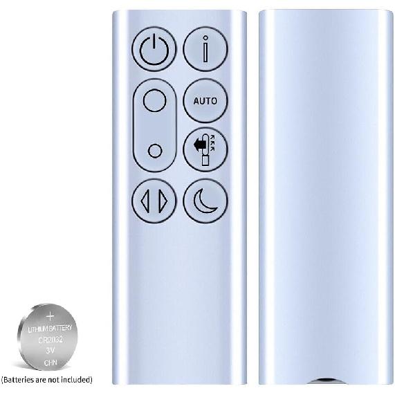 New Replacement Remote Control fit for Dyson TP04 TP06 TP09 DP04 TP4B 969154-05 Pure Cool Air Purifier Purifying Desk Fan-Colors: (Silver)