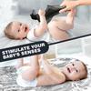 Juguetes Sensoriales para Bebés Joyreal, 13 Piezas Juguetes Sensoriales Blanco y Negro 0-6 Meses, Manta de Papel de Aluminio, Tarjetas Sensoriales, Sonajeros para Bebés, Anillo de Cintas, Pañuelo, Maracas, Ne