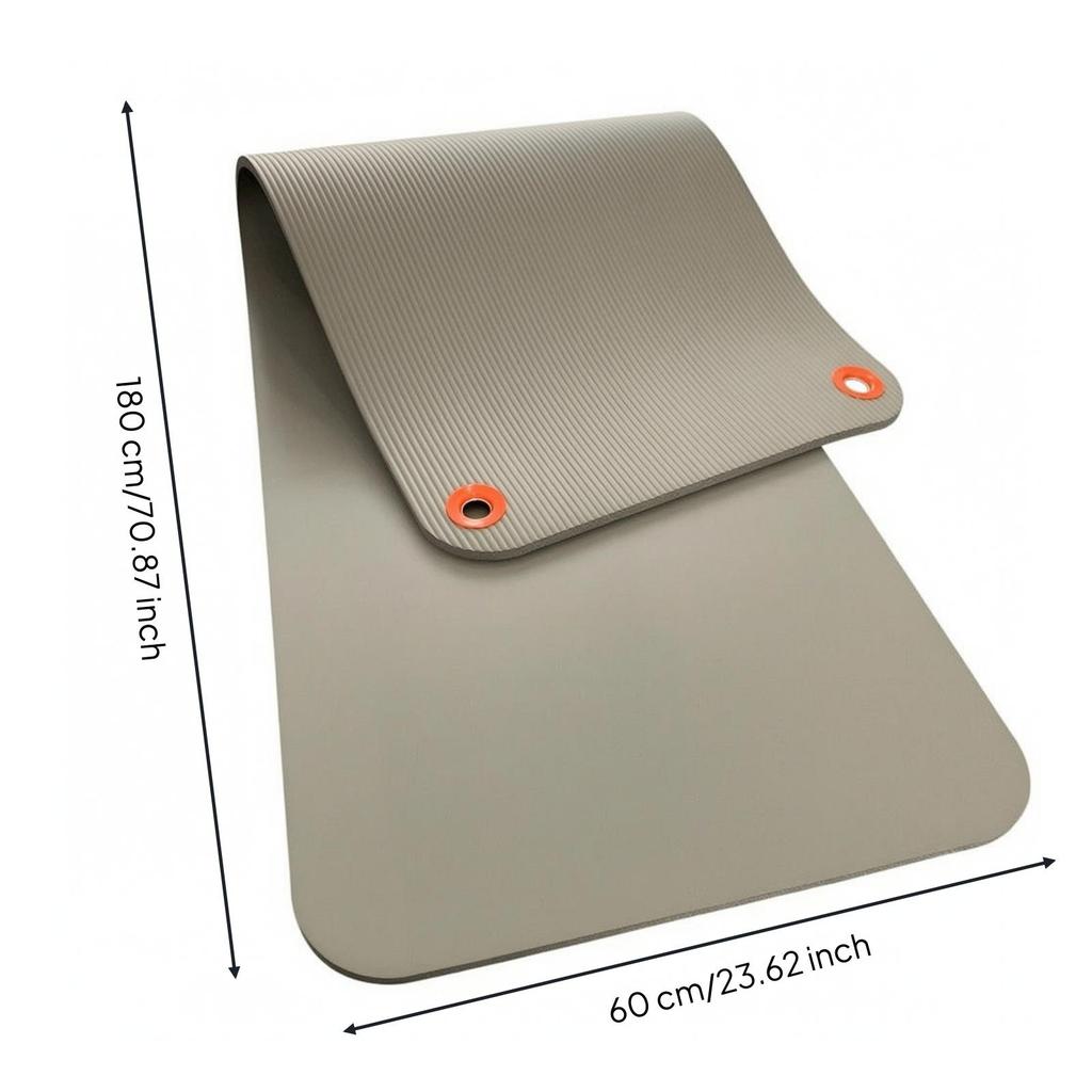 Stretching Mat with Eyelets Anti-Slip Hanging Workout Supportive