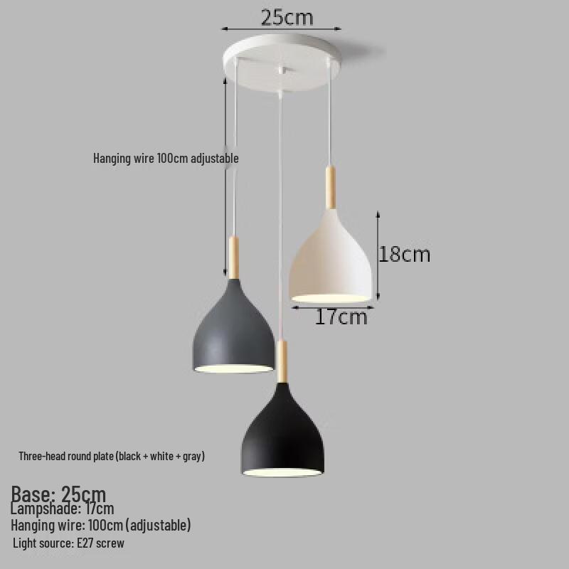 Lampada a Sospensione Moderna Minimalista a 3 Luci Oeny