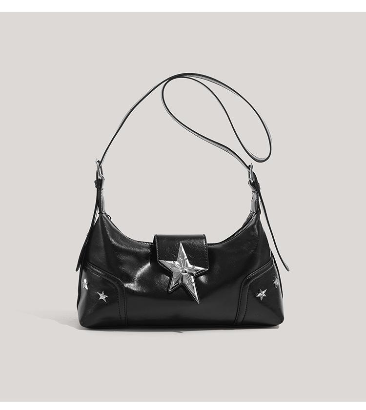 JIAERDI Versatile Star Y2k Shoulder Bags Hot Girls Sweet Cool Pu Leather Casual Crossbody Bags Female Retro Messenger Bag 2025