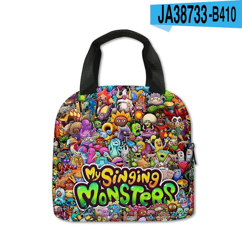 New My Singiing Monsters Lunch Bag For Primary And Secondary School Students