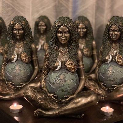 Socha Gaia Matka Země Art Socha Polyresinová figurka Dekorativní figurka