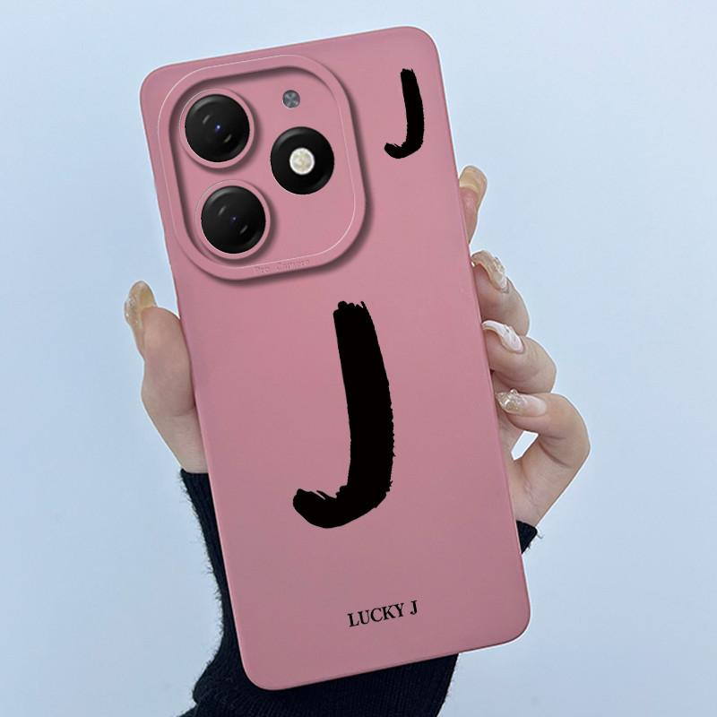 

Для Infinix Hot 40 Pro 40i Чехол Чехол со счастливыми буквами Мягкий жидкий силикон Ударопрочные чехлы для телефона Для Infinix Hot40 Pro 40 i Funda Infinix Hot 40i