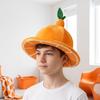 Party Supplies Creative Orange Hat Cute Soft Orange Headgear Comfortable Lightweight Halloween Cap Children