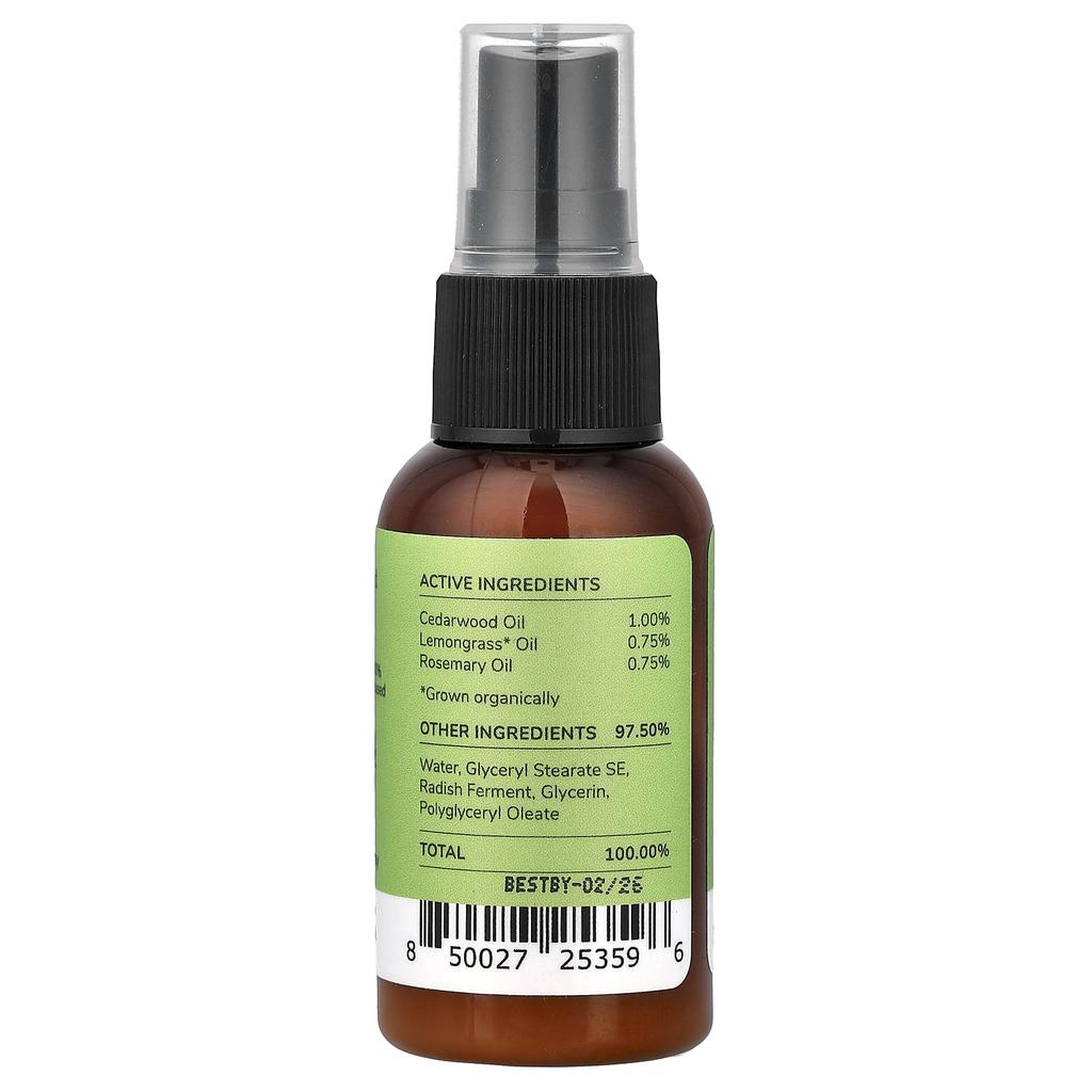 Kin+Kind, Flea + Tick Prevention!, Plant-Based Dog + Cat Protection Spray, Lemongrass, 30ml (1 fl oz)