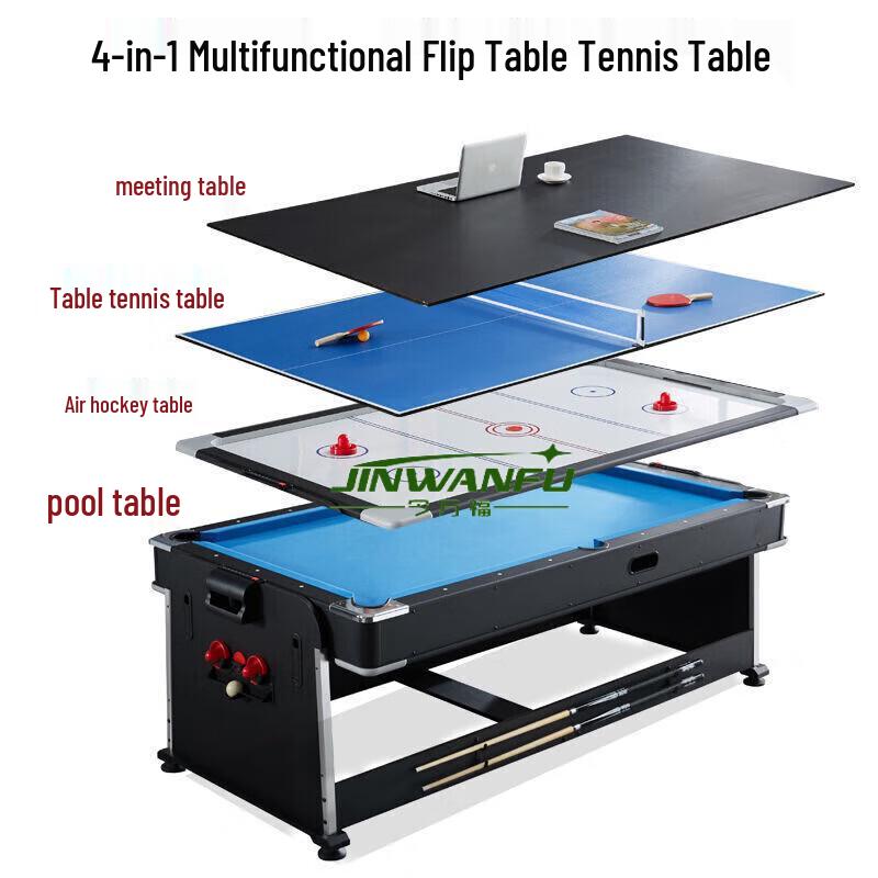 Jin Wan Fu 7ft Luxury Folding Multi-functional Billiard Table