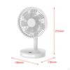 Desk Fan Mini Adjustable Angle Night Light Quiet Powerful Cooling Table for Home Car