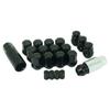 Gear Lock Wheel Lock Nut Break Air Valve Cap Included Anti-Theft (Black P1.5-16)