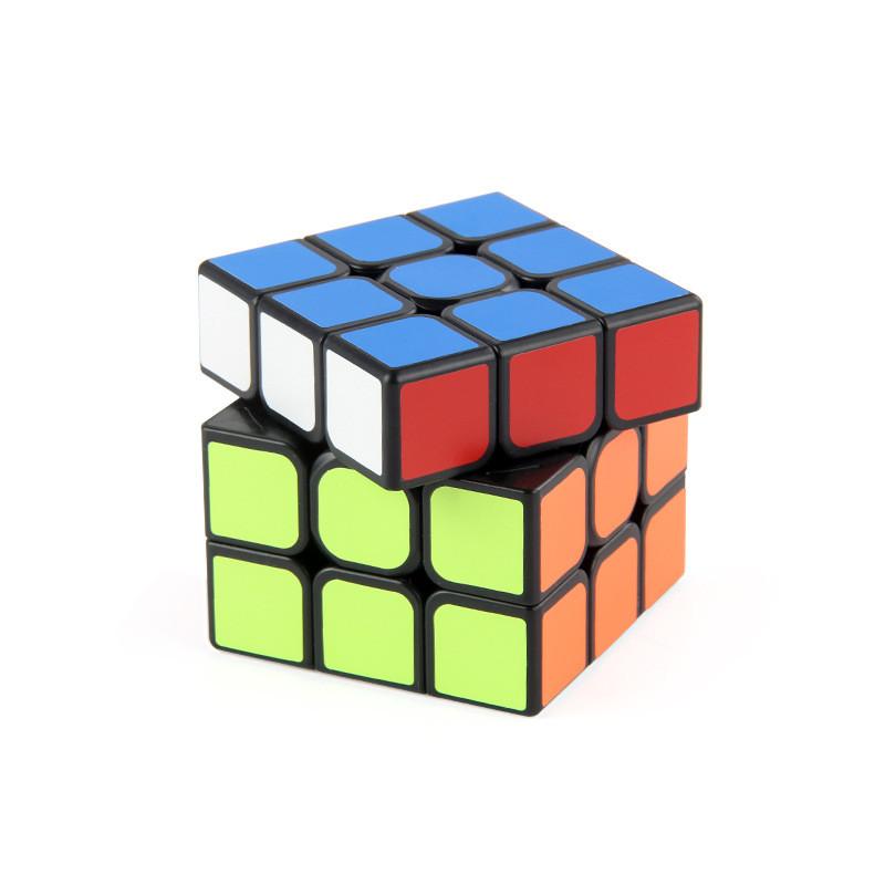 Smooth Rotating 5.7cm Black Background Round Corner 3x3 Children's Educational Cube