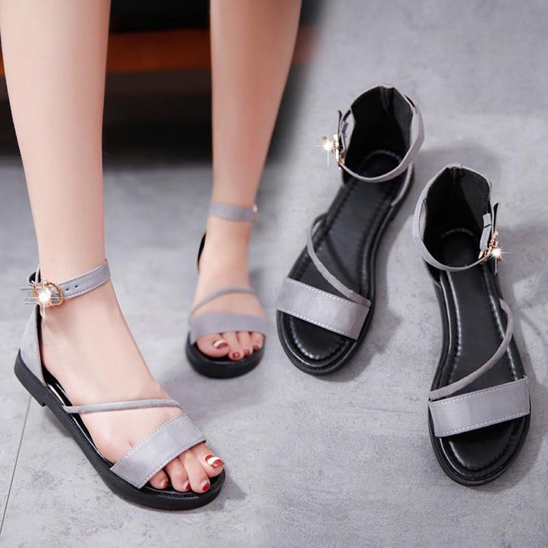 Elegant Women's Summer Sandals With Peep-toe And Low Heel For Stylish Comfort