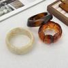 Pulsera Ovalada de Acrílico Ombre Maelard: Estilo Europeo/Americano, Diseño Exagerado Irregular de Resina