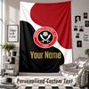 Wall Hanging Tapestry With Custom Name & Text, Sheffield United FC Decorative Tapestry For Bedroom