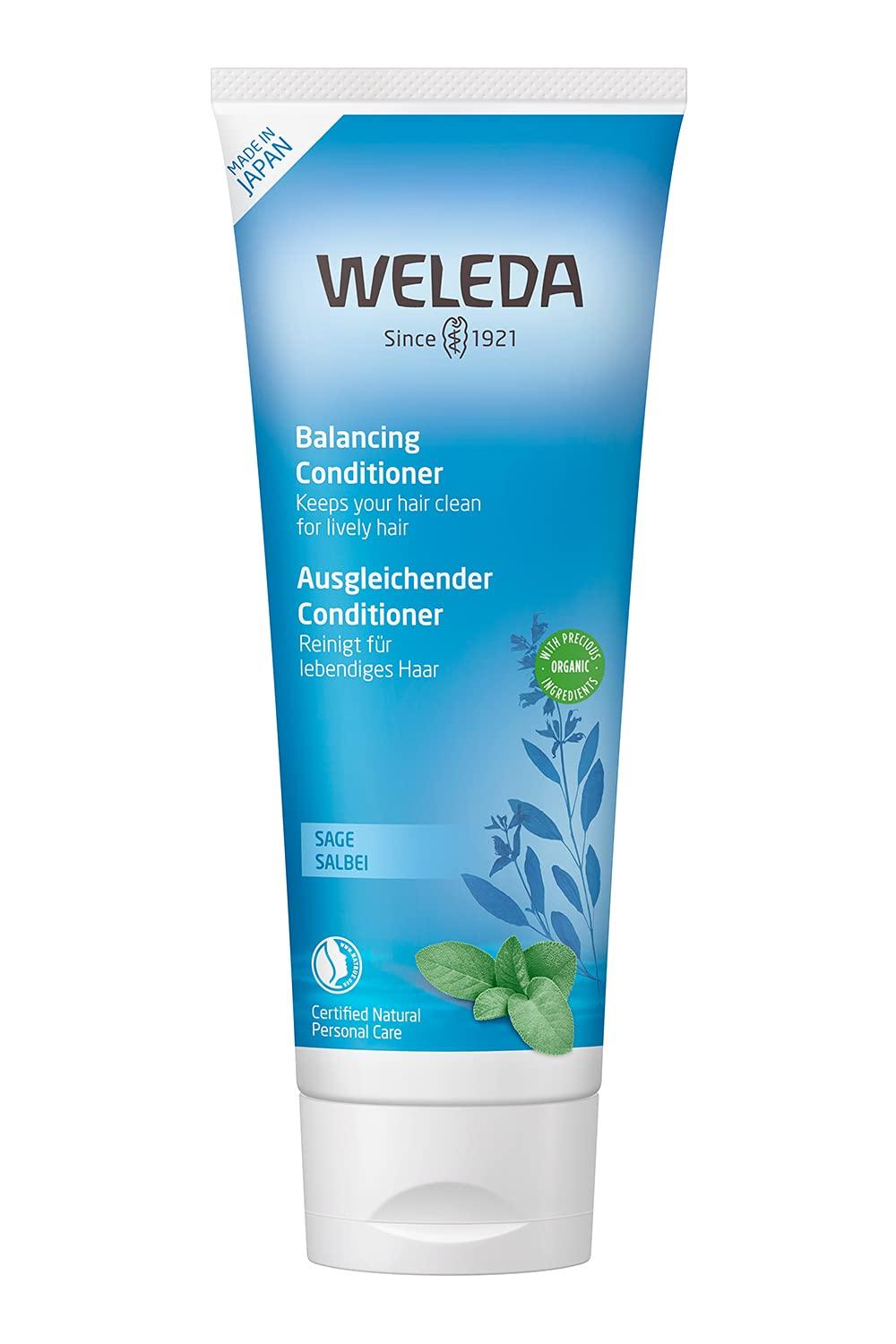 WELEDA Sage Hair Conditioner 200mL Scalp Care Clear Herb Scent Natural Ingredients Organic [Official] синий