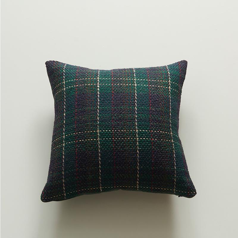 

Christmas Plaid Wool Cushion Cover - Comfortable Fashionable Home Seat Cover 30x50cm (without core)