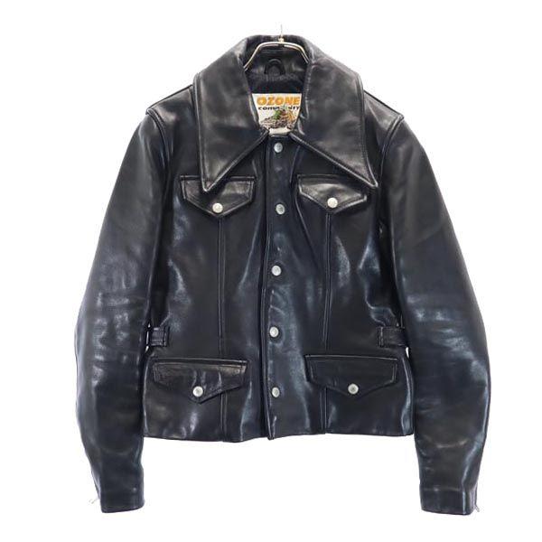 

ozone community Cowhide leather jacket F Mesh lining, genuine leather Women Used