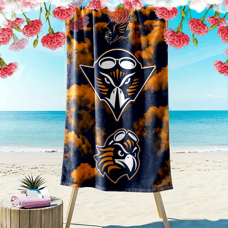 Tennessee Martin Skyhawks Print Beach Towel, Large Soft Quick Dry Towel for Beach Camping Swimming