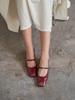 Blanc Sur Blanc Julia Two-Way Pumps Wine
