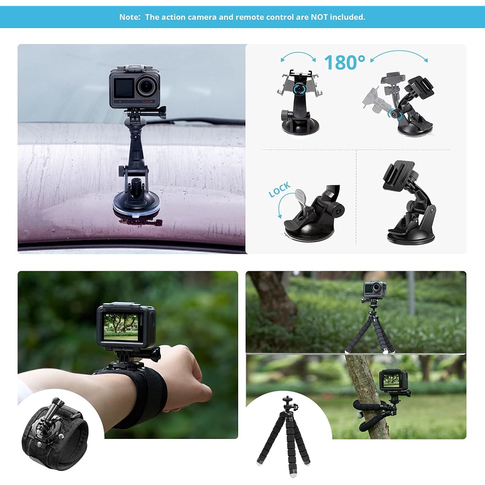 AKASO 60-in-1 Sports Camera Accessory Bundle Kit for Action Cameras