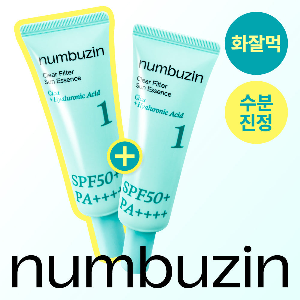 numbuzin No.1 Clear Soothing Water Barrier Sunscreen Cream Duo SPF50+ PA++++
