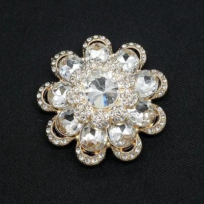 1pcs Large Rhinestone Buttons For Coat Clothing Suit Sewing DIY Accessories