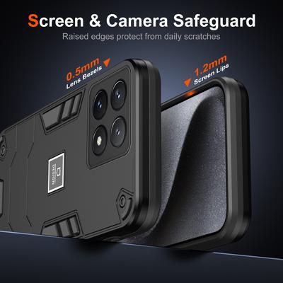 For Xiaomi Poco X6 Pro 5G/Redmi K70E 5G Case PC+TPU Drop-Proof Protective Phone Cover