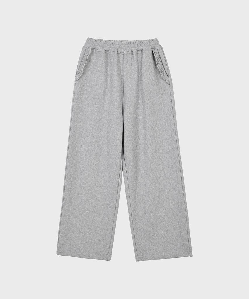 Alkialka Frill Wide Pants (Gray)