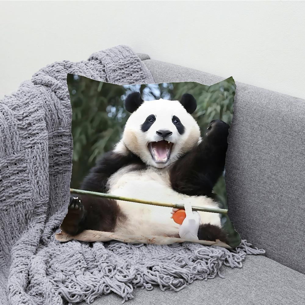 Fubao Cute Panda Pillow Case Soft Cushion Cases For Farmhouse Sofa Decor Home Decorations And Protector Pillow Case