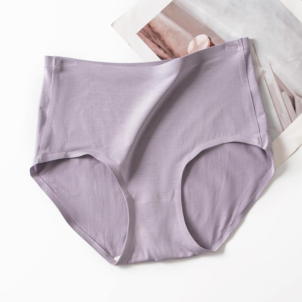 2025 Women's High-Waisted Seamless Breathable Mulberry Silk Knit Briefs