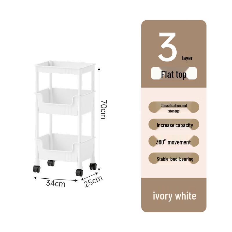 Jian Yuexi Slim Rolling Storage Cart