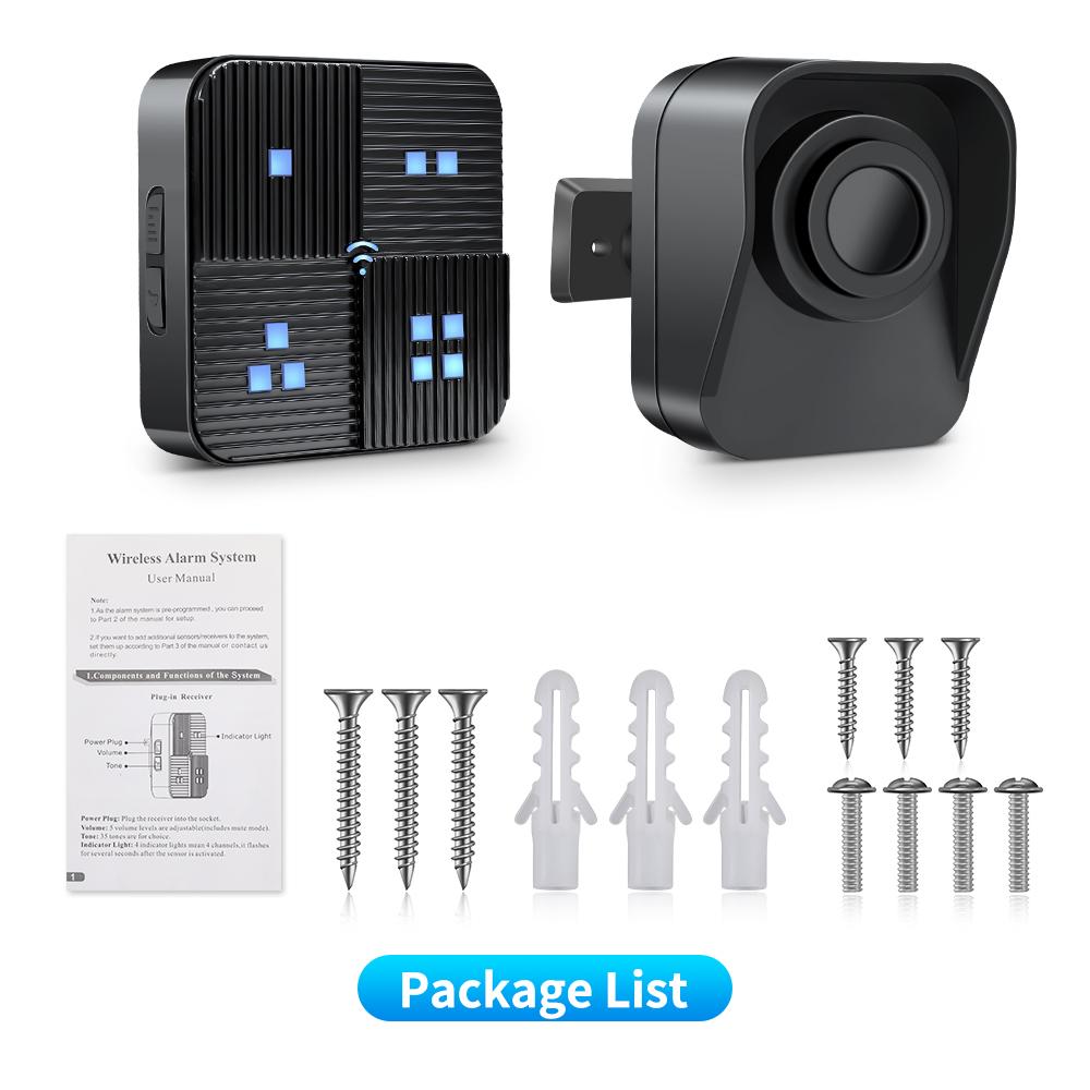 Wireless Driveway Alarm 800M Long Range PIR Motion Sensor Detector Indoor Garage Welcome Burglar Alarm Secure System