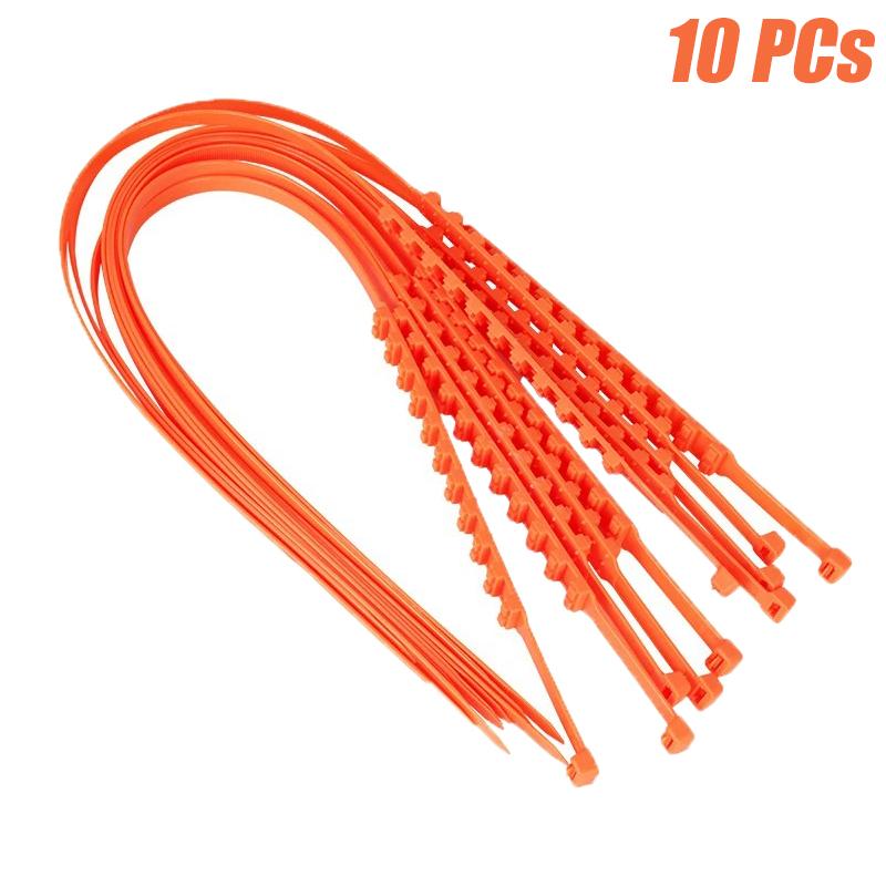 10/40PCs Winter Universal Car Tire Anti-Slip Snow Chains Anti-skid Motorcycle Car Tyre Wheel Tie Emergency Car Accessories