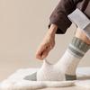 No Hair Loss Coral Fleece Socks Men'S Medium Tube Floor Socks Fleece Thickened Thermal Home Sleeping Socks Plush Men'S Socks