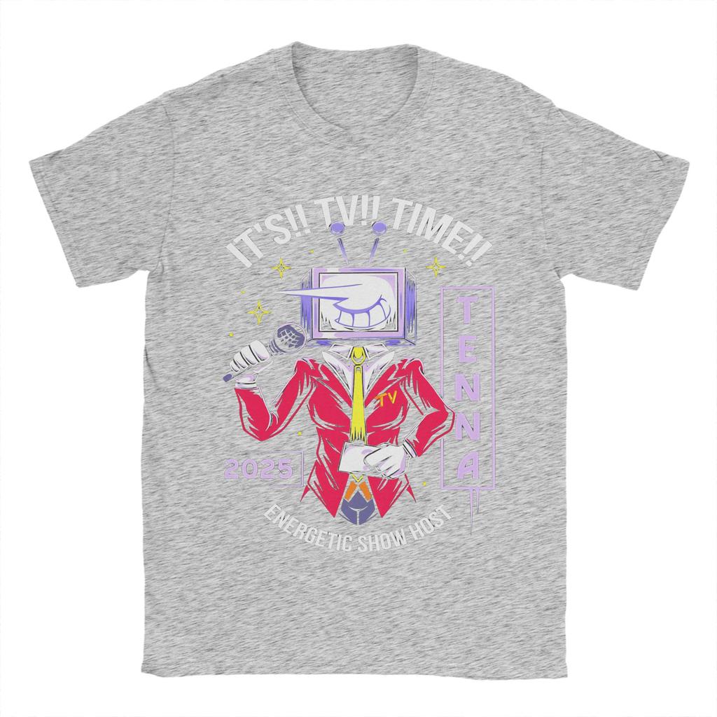 Energetic Show Host Deltarune Tee Shirt for Men Women Graphic Print T Shirts 100% Cotton Clothing