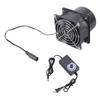 Kit Completo de Ventoinha 80mm Ventoinha de Ventilação Inclui Grade de Proteção Controle de Velocidade 12V para Instalações DIY Domésticas