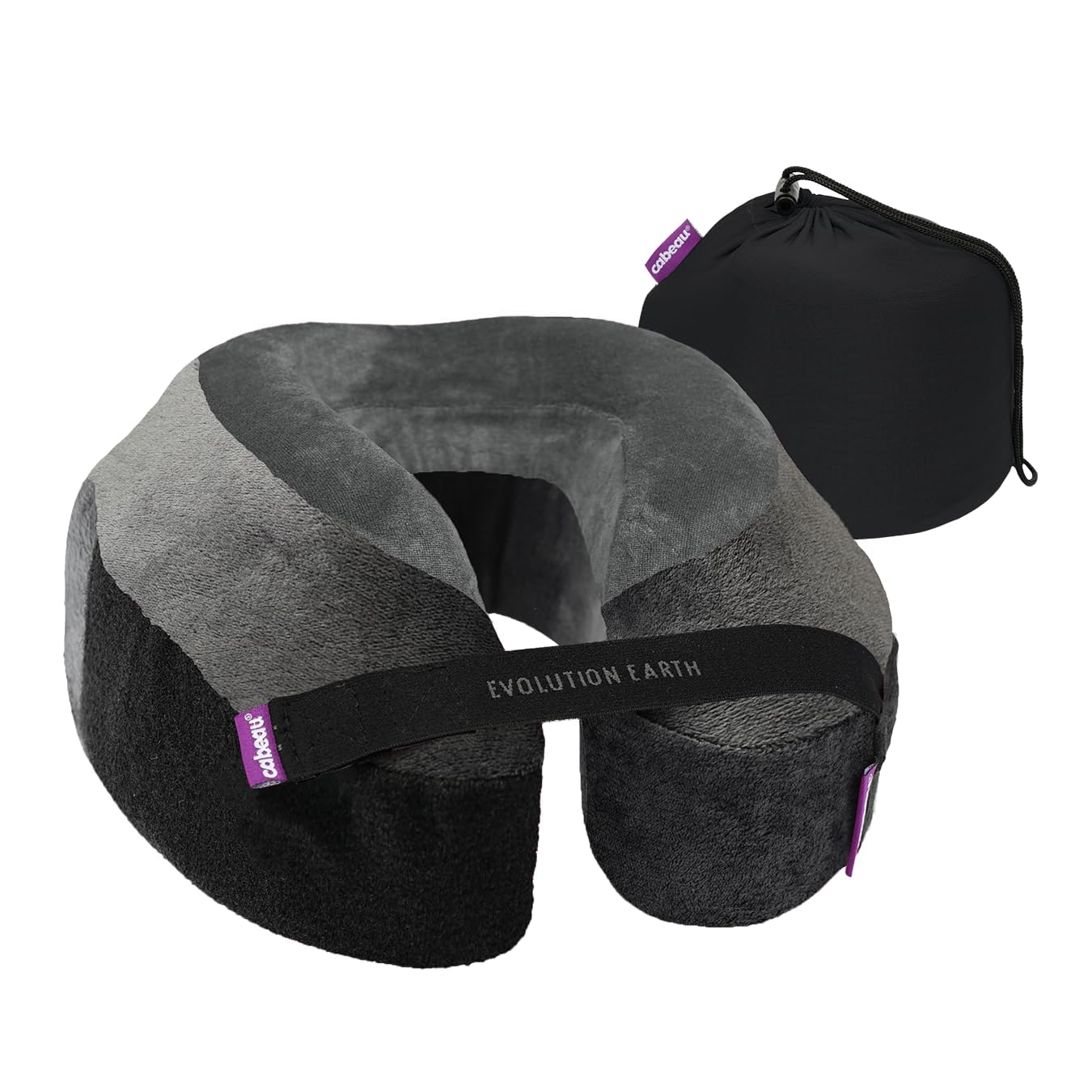 

Cabeau Evolution Earth Deluxe Memory Foam Travel Neck Pillow - The Best Travel Pillow for 360° Head, Neck, and Chin Support (Style)