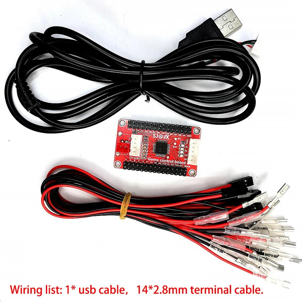 Encoder USB Platine für PC für PS3 Android SOCD Zero Delay Hitbox Controller XBOX360 Joystick Kabel DIY SANW Arcade Spielautomat