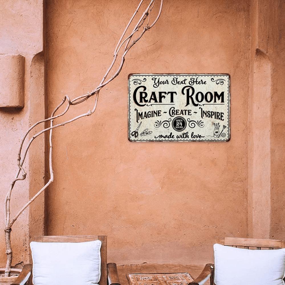 Personalized Art Studio Iron Sign 8x12 Inch Custom Text Metal Plaque Decor Gift for Artist Educator