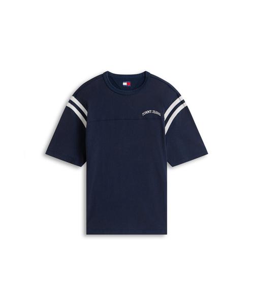Tamijinseu Oversized Varsity Short Sleeve T-Shirt (T32G1Tto42Twt1C1G)