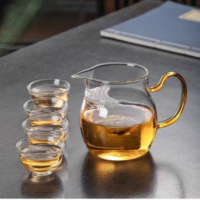 ZISIZ High Borosilicate Glass Tea Infuser Cup