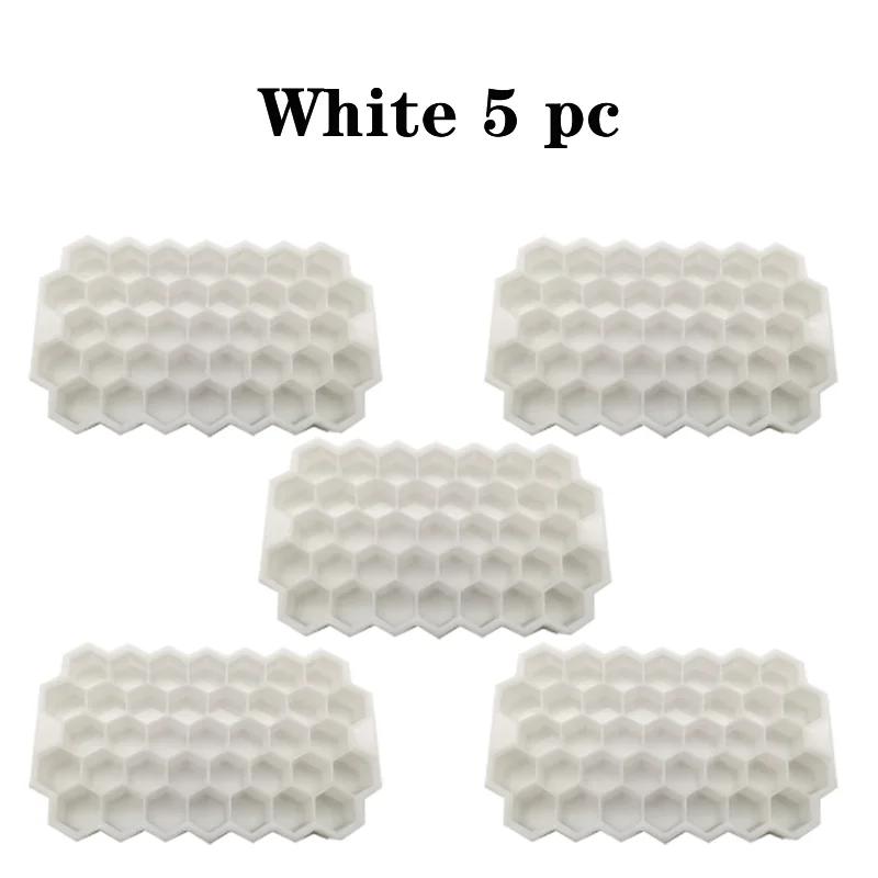 1/2/3/5Pcs Large Capacity Ice Tray Silicone Molds Honeycomb Ice Cube Molds For Chilled Drinks Whiskey Cocktails Food