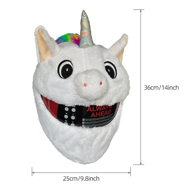 Motorcycle Full Helmet Cover Cartoon Plush Animal Helmet Cover Fabric Protection Funny Helmet Cover Motorcycle AccessoriesSpeed Sensors 6