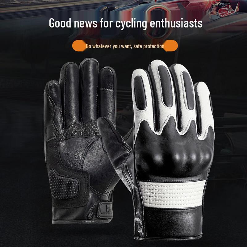 Men s Touchscreen Motorcycle Gloves One Size