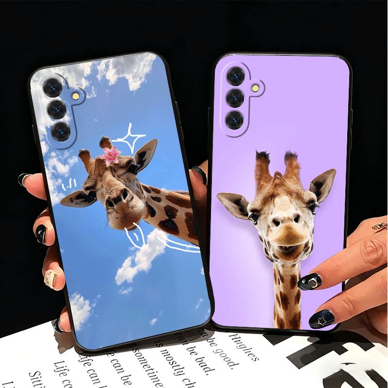 Giraffe Animal Pattern Soft Phone Case for Samsung A17 A37 A57 A16 A26 A36 A56 A15 A25 A35 A55 A14 A24 A34 A54 A13 A23 A33 A53 A