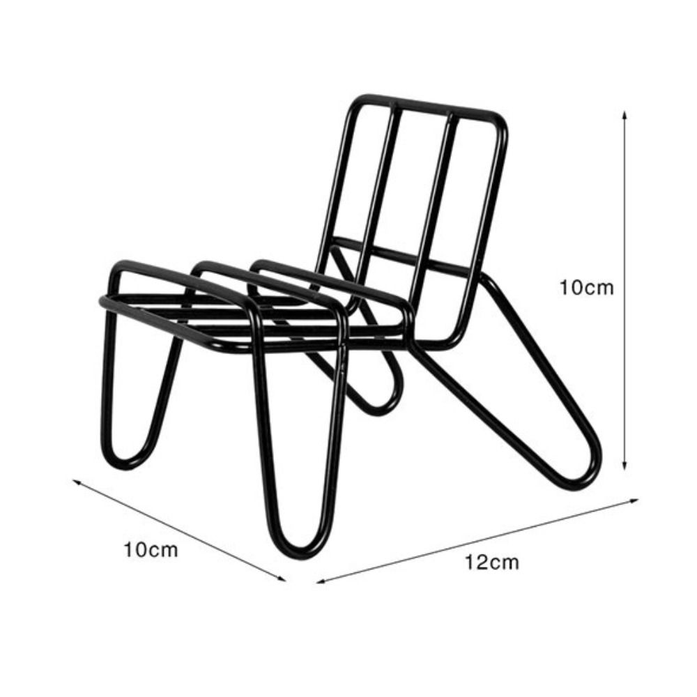 Mental Desktop Phone Chair Stand Chair Shape Hone Holder Stand Vertical Mobile Phone Holder  Car