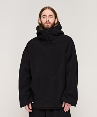 Cb Over Fleece Zipper Hoodie (Black)