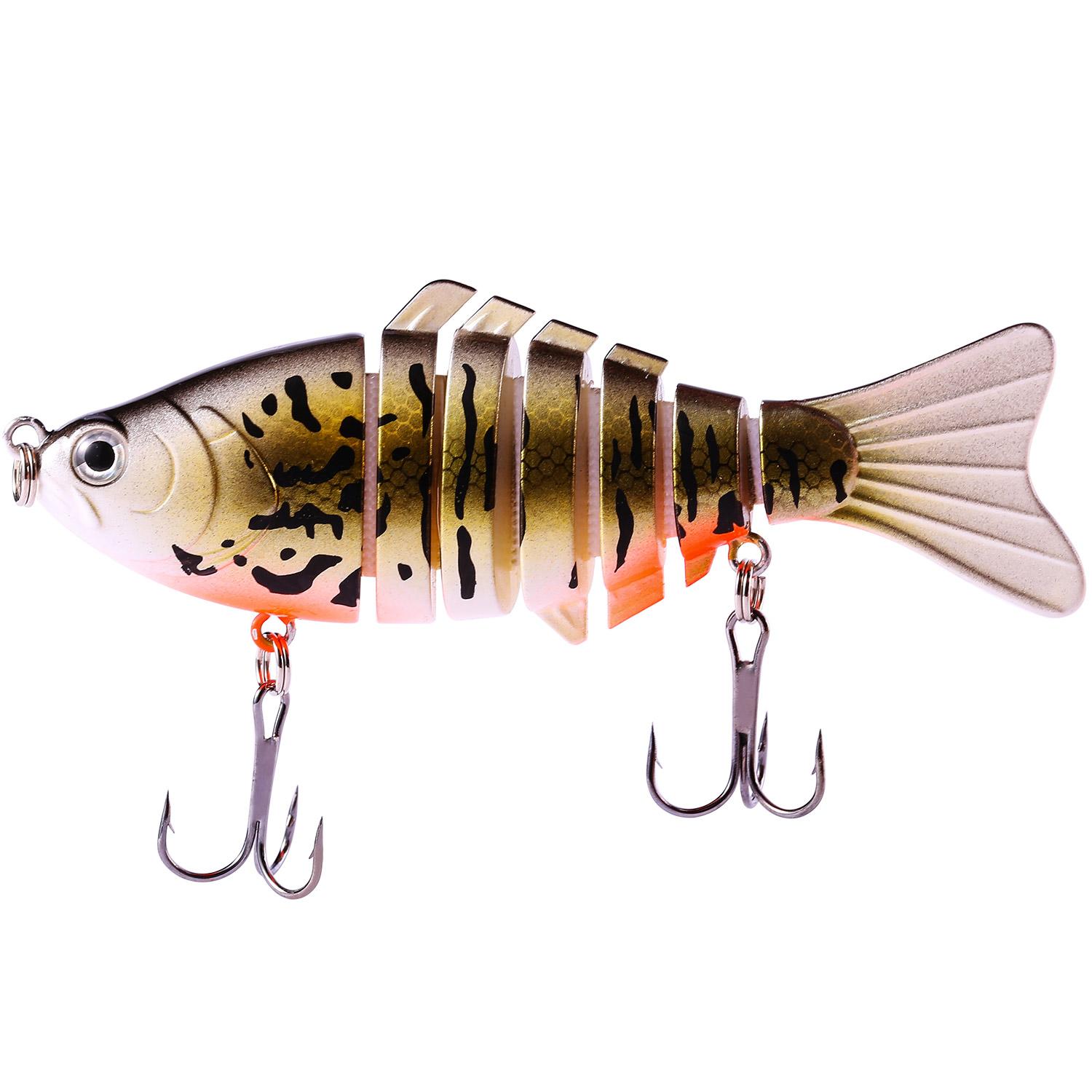 

Приманка для риболовлі з плаваючим хвостом, що обертається, наживкою для верхньої води. Прісноводні морські приманки 10cm